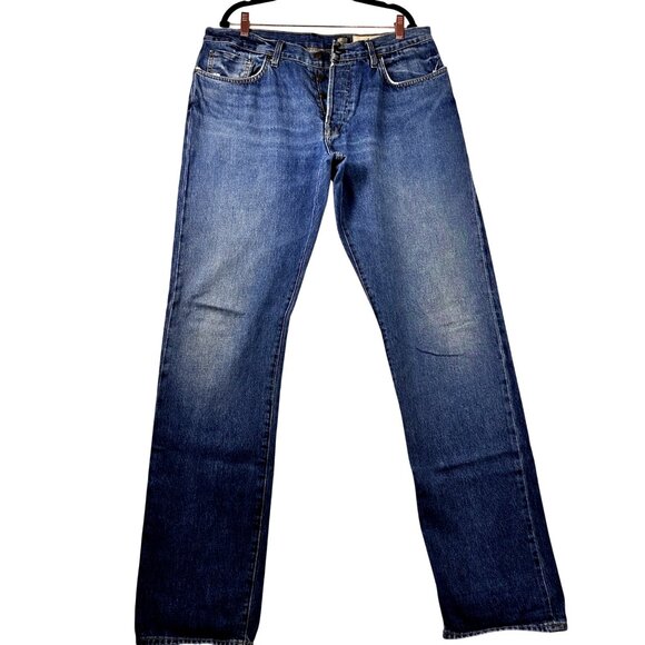 Imogene + Willie Barton Mens Slim Jeans 36 Selvedge Denim USA Made Button Fly - Picture 1 of 9